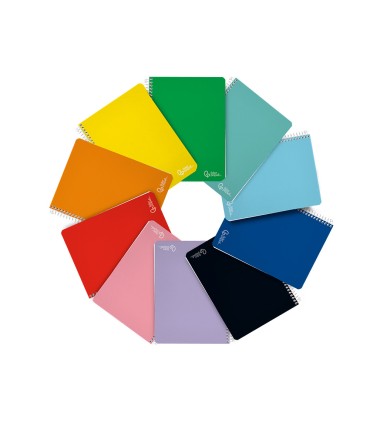 Cuaderno espiral liderpapel din a4 witty tapa dura 80h 90gr rayado nº46 colores surtidos