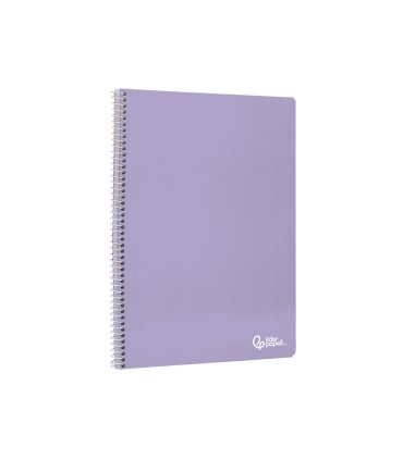 Cuaderno espiral liderpapel a5 micro smart tapa blanda 80h 75r horizontal 7mm doble margen 6 taladros colores