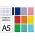 Cuaderno espiral liderpapel a5 micro smart tapa blanda 80h 75gr cuadro 5mm doble margen 6 taladros colores