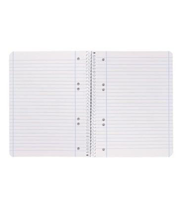 Cuaderno espiral liderpapel a5 micro smart tapa blanda 80h 75gr cuadro 5mm doble margen 6 taladros colores