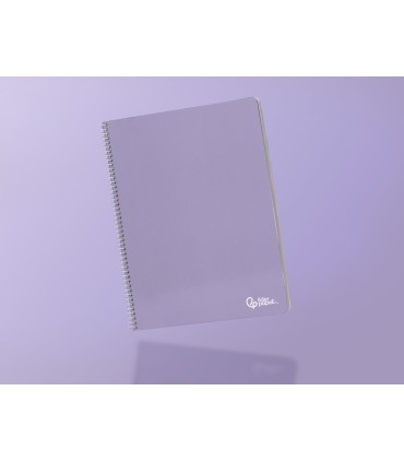 Cuaderno espiral liderpapel a5 micro smart tapa blanda 80h 75gr cuadro 5mm doble margen 6 taladros colores