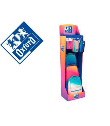 Contenido 1 1 para expositor oxford gradient mochilas estuches portatodos bolsas isotermicas