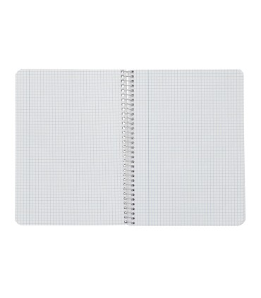 Cuaderno espiral liderpapel din a4 smart tapa blanda 80h 75gr cuadro 4 mm con margen colores surtidos
