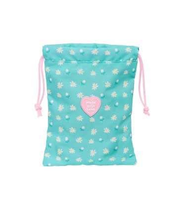 Saquito merienda safta peppa pig pretty flowers 250x200 mm