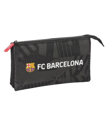 Bolso escolar portatodo safta triple fc barcelona black 30x220x120 mm