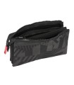 Bolso escolar portatodo safta triple f.c. barcelona black 30x220x120 mm