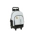 Mochila safta grande con ruedas compact extraible real madrid 1 equipacion 24 25 450x330x220 mm