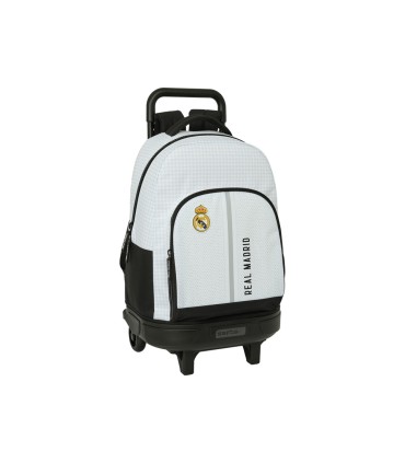 Mochila safta grande con ruedas compact extraible real madrid 1 equipacion 24 25 450x330x220 mm
