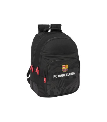 Mochila safta doble con cantoneras adaptable a carro fc barcelona black 150x320x420 mm