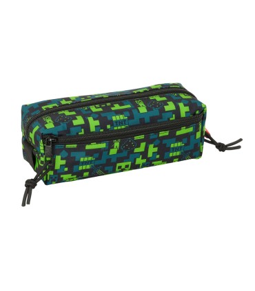 Bolso escolar portatodo safta triple con goma elastica 22cm minecraft tnt 85x225x60 mm