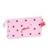 Bolso escolar portatodo safta triple minnie mouse nalve 120x220x30 mm
