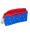 Bolso escolar portatodo safta triple mickey mouse good day 120x220x30 mm
