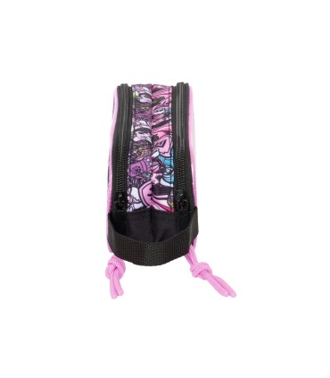 Bolso escolar portatodo safta doble monster high 80x210x60 mm