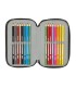 Plumier escolar safta triple 37 piezas minecraft tnt 195x125x55 mm