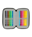 Plumier escolar safta triple 37 piezas minecraft tnt 195x125x55 mm