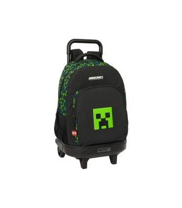 Mochila safta grande con ruedas compact extraible minecraft tnt 450x330x220 mma