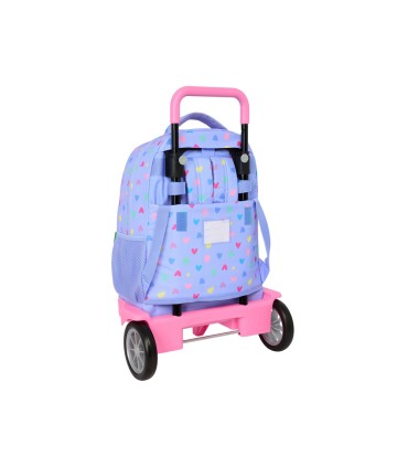 Mochila safta grande con ruedas compact evolution extraible benetton lila 450x330x220 mm