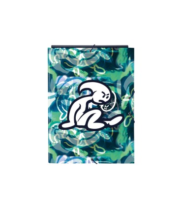 Carpeta carton folio gomas solapas safta el nino kook