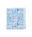 Carpeta carton folio 4 anillas safta lomo ancho snoopy love