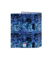 Carpeta carton folio 4 anillas safta lomo ancho el niño roller