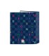 Carpeta carton folio 4 anillas safta lomo ancho benetton damero