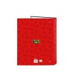 Carpeta carton folio 4 anillas mixtas safta super mario trick