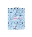 Carpeta carton folio 4 anillas mixtas safta snoopy love