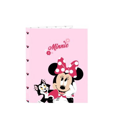 Carpeta carton folio 4 anillas mixtas safta minnie mouse nalve