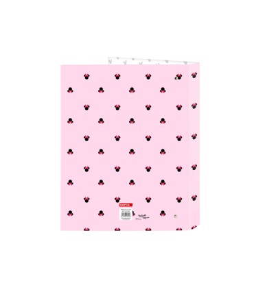 Carpeta carton folio 4 anillas mixtas safta minnie mouse nalve