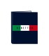 Carpeta carton folio 4 anillas mixtas safta benetton flag