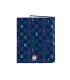 Carpeta carton folio 4 anillas mixtas safta benetton damero