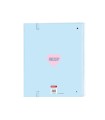 Carpeta con recambio safta din a4 cuadro 5 mm con goma y 5 separadores snoopy love