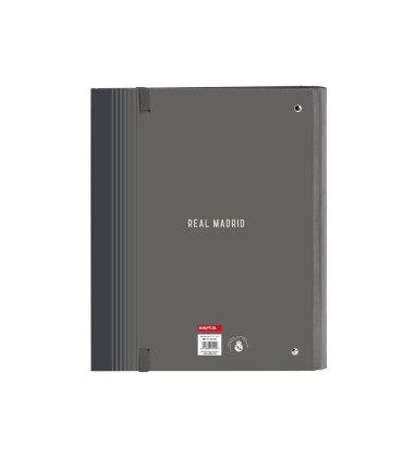 Carpeta con recambio safta din a4 cuadro 5 mm con goma y 5 separadores real madrid 3 equipacion 24 25