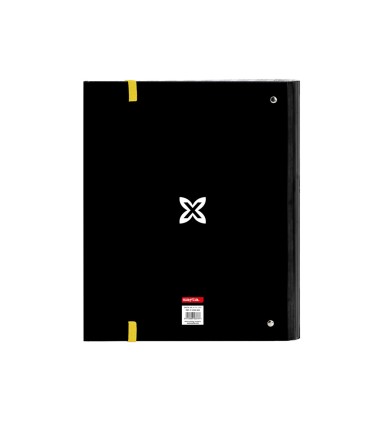 Carpeta con recambio safta din a4 cuadro 5 mm con goma y 5 separadores munich topo
