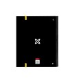 Carpeta con recambio safta din a4 cuadro 5 mm con goma y 5 separadores munich topo