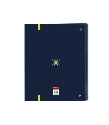 Carpeta con recambio safta din a4 cuadro 5 mm con goma y 5 separadores munich north