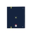 Carpeta con recambio safta din a4 cuadro 5 mm con goma y 5 separadores munich north