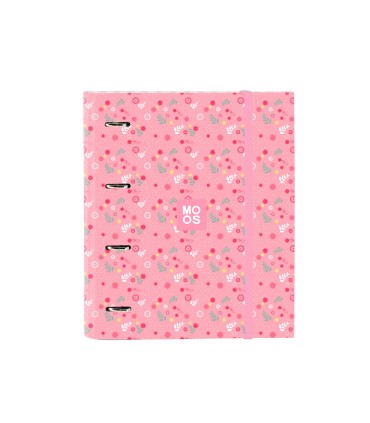 Carpeta con recambio safta din a4 cuadro 5 mm con goma y 5 separadores moos passion