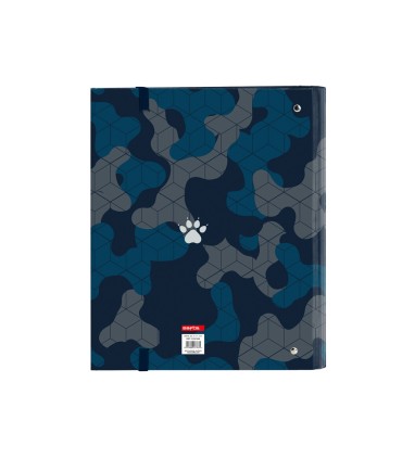 Carpeta con recambio safta din a4 cuadro 5 mm con goma y 5 separadores kelme epic