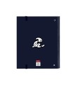 Carpeta con recambio safta din a4 cuadro 5 mm con goma y 5 separadores el niño kook