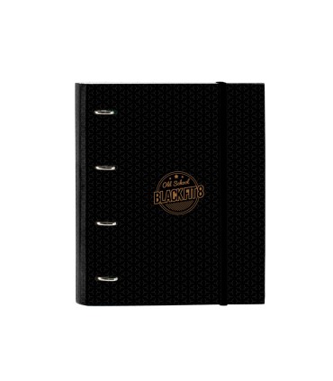 Carpeta con recambio safta din a4 cuadro 5 mm con goma y 5 separadores blackfit8 old school