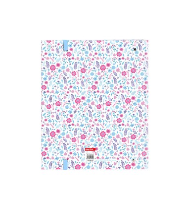Carpeta con recambio safta din a4 cuadro 5 mm con goma y 5 separadores blackfit8 cool
