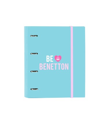 Carpeta con recambio safta din a4 cuadro 5 mm con goma y 5 separadores benetton unique