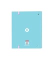 Carpeta con recambio safta din a4 cuadro 5 mm con goma y 5 separadores benetton unique