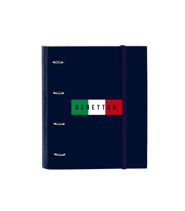 Carpeta con recambio safta din a4 cuadro 5 mm con goma y 5 separadores benetton flag