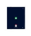 Carpeta con recambio safta din a4 cuadro 5 mm con goma y 5 separadores benetton flag