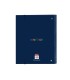 Carpeta con recambio safta din a4 cuadro 5 mm con goma y 5 separadores benetton damero
