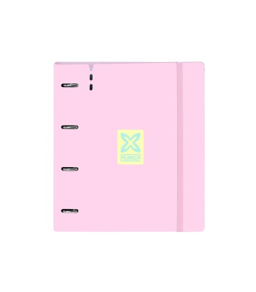 Carpeta con recambio safta din a4 cuadro 5 mm polipropileno foam 4 anillas 35mm munich candy