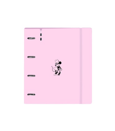 Carpeta con recambio safta din a4 cuadro 5 mm polipropileno foam 4 anillas 35mm minnie mouse nalve