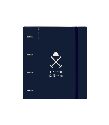 Carpeta con recambio safta din a4 cuadro 5 mm polipropileno foam 4 anillas 35mm harper neyer